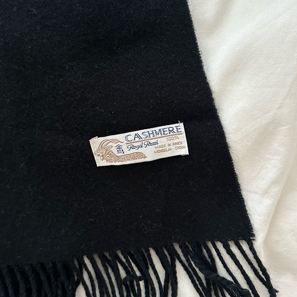Black Cashmere Scarf